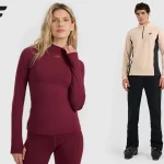 Model i modelka prezentujący termoaktywną bieliznę sportową marki 4F w Centrum Handlowym Wzorcownia we Włocławku