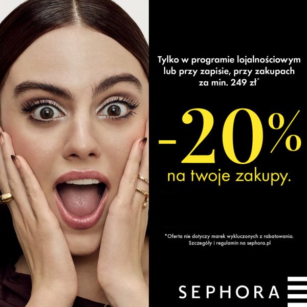 -20% przy zakupach za min. 249 zł