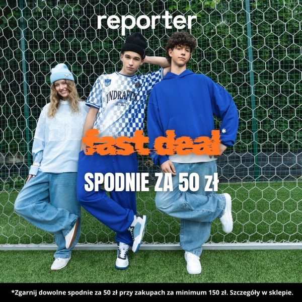 Spodnie REPORTER za 50 zł, przy zakupach za min. 150 zł