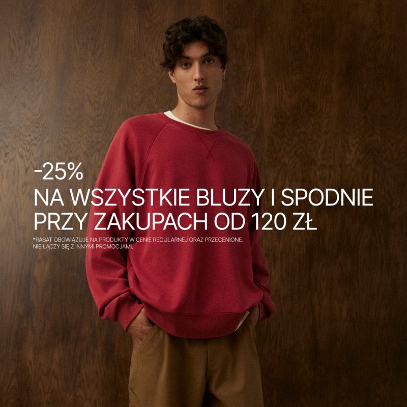 -25% na wszystkie bluzy