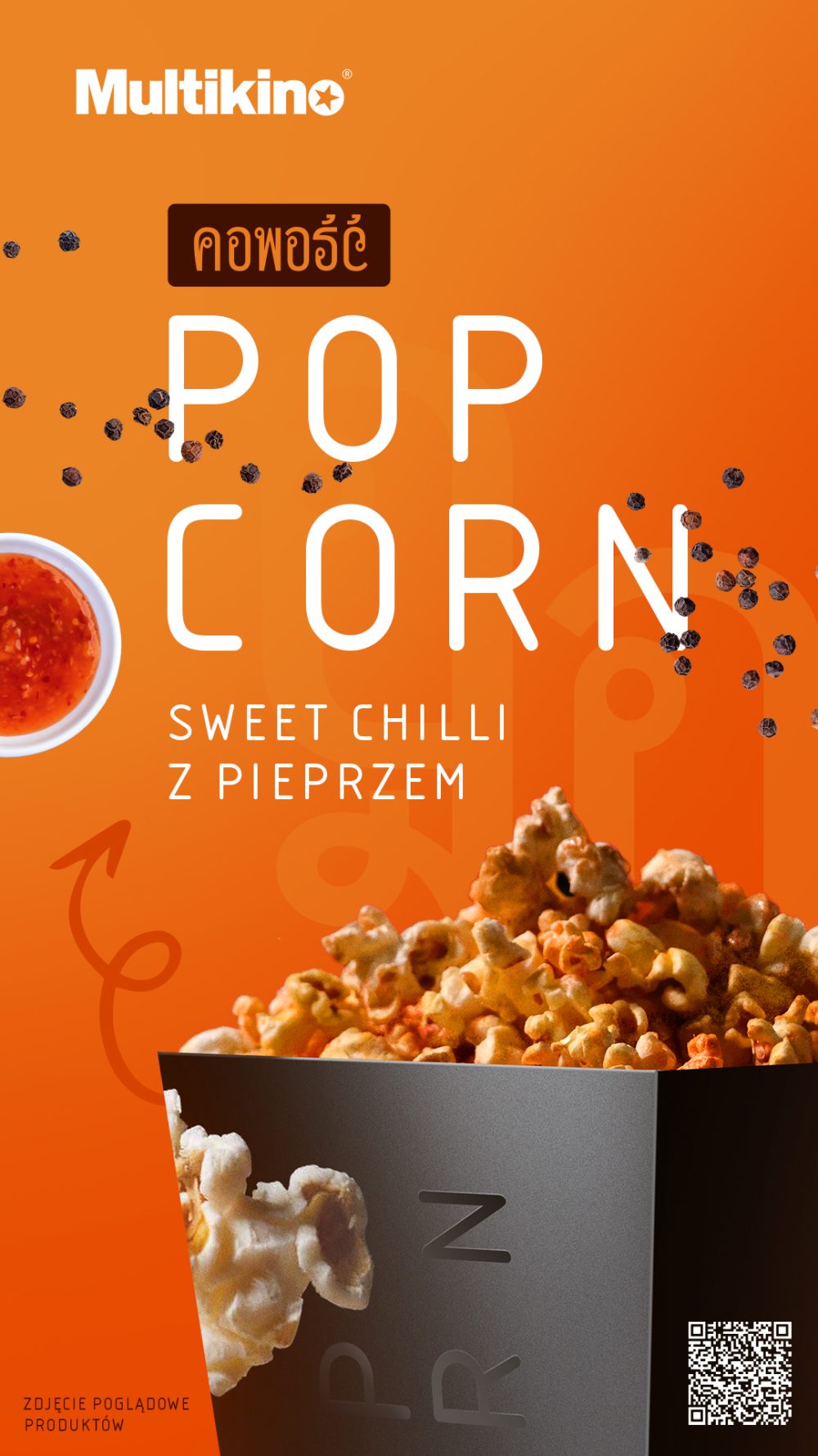 Popcorn o smaku sweet chilli z pieprzem od 16 października w Multikinie