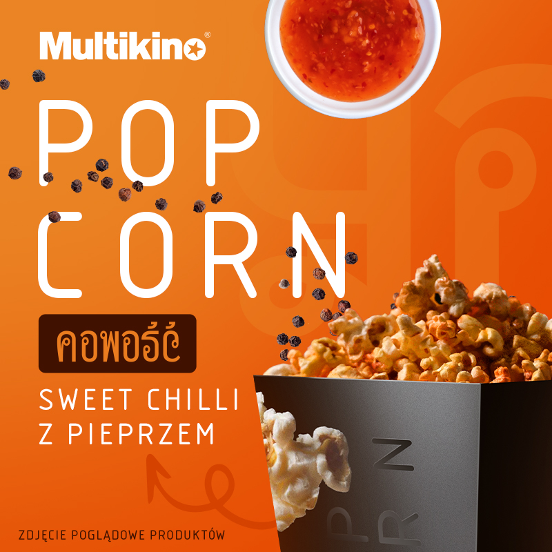 Popcorn o smaku sweet chilli z pieprzem od 16 października w Multikinie